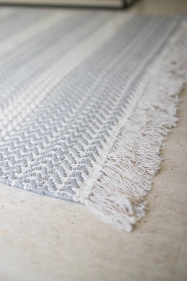 COTTON RUG MILANO NATURAL - GREY Little Wonder & Co
