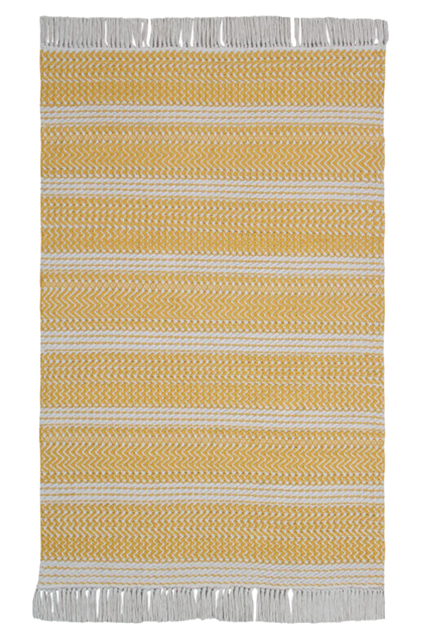 COTTON RUG MILANO NATURAL - MUSTARD Little Wonder & Co