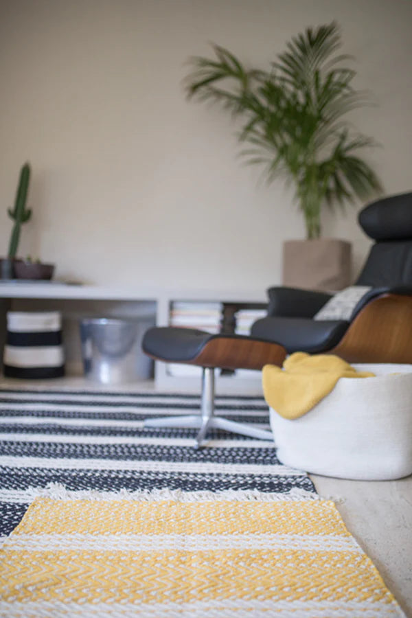 COTTON RUG MILANO NATURAL - MUSTARD Little Wonder & Co