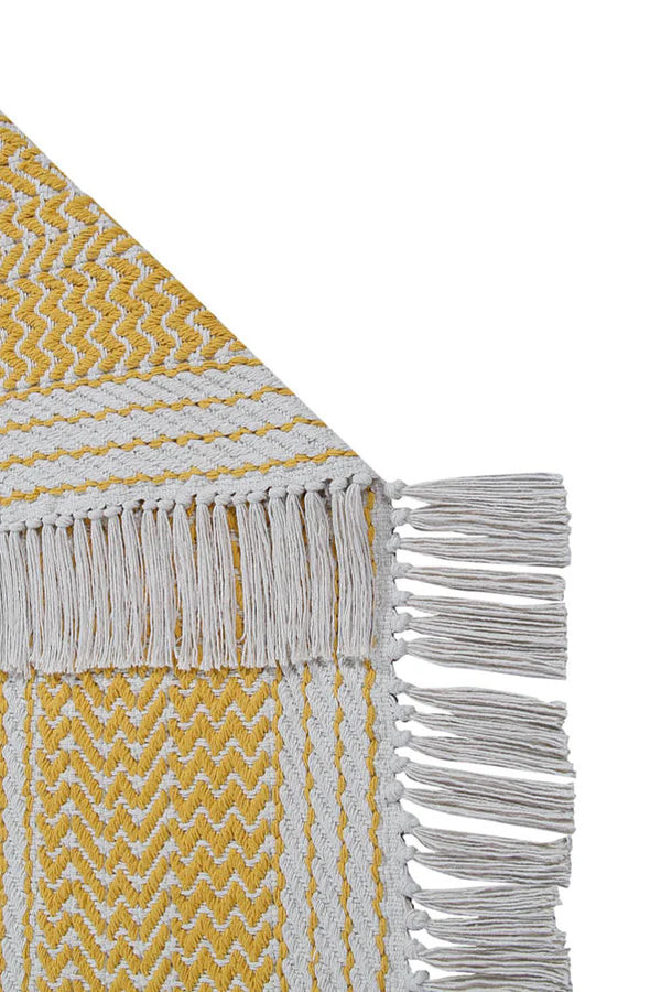 COTTON RUG MILANO NATURAL - MUSTARD Little Wonder & Co