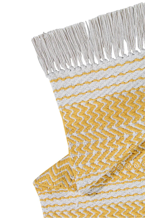 COTTON RUG MILANO NATURAL - MUSTARD Little Wonder & Co