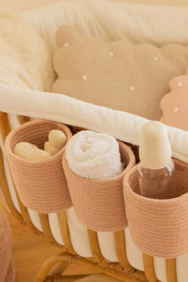 CRIB BASKET VINTAGE NUDE Little Wonder & Co