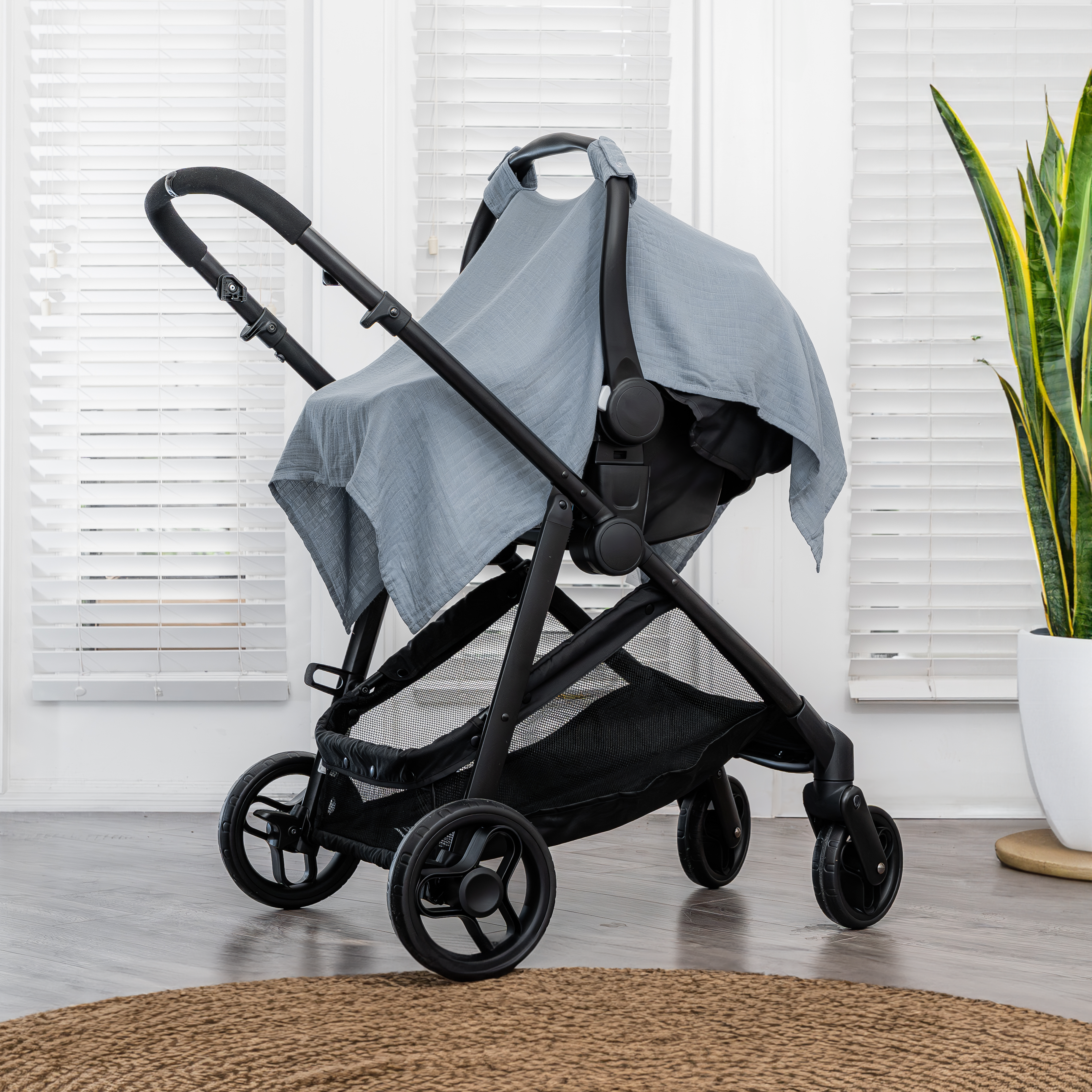 Baby Car Seat Cover in Pacific Blue