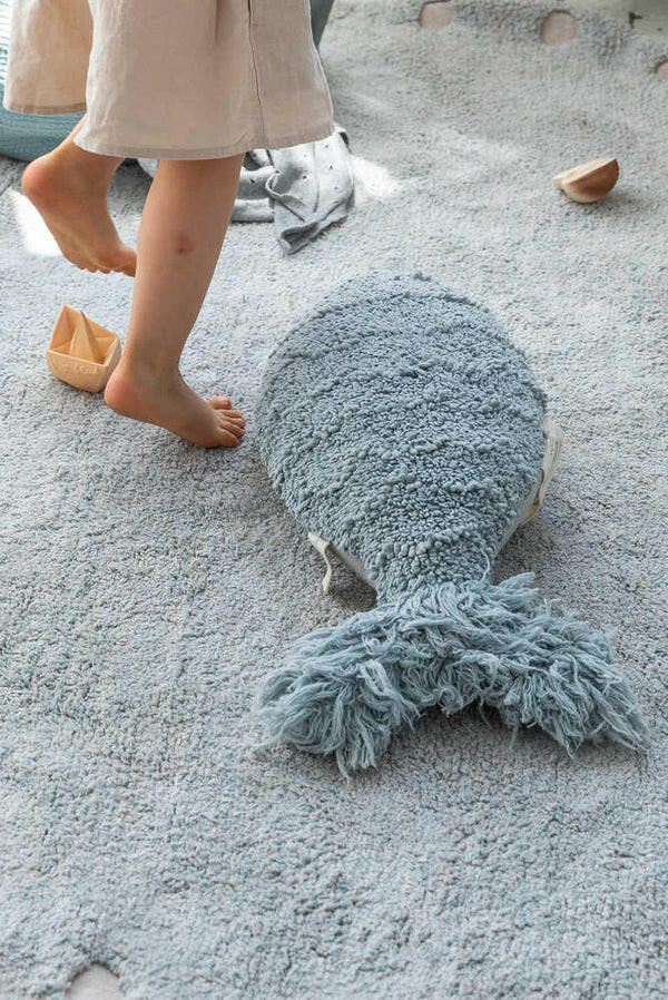 CUSHION BABY FISH AQUA BLUE Little Wonder & Co