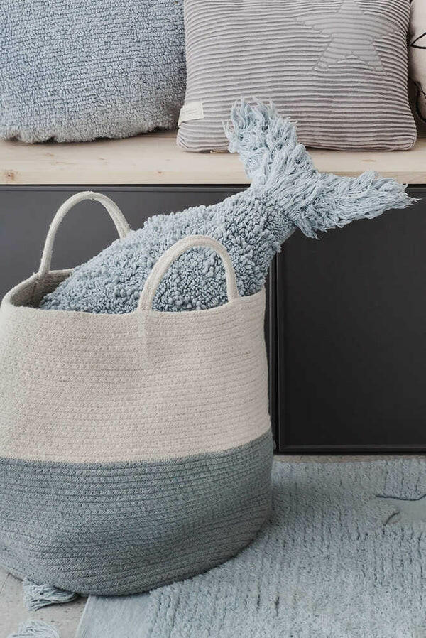 CUSHION BABY FISH AQUA BLUE Little Wonder & Co