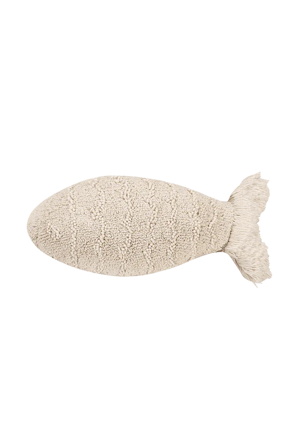 CUSHION BABY FISH NATURAL Little Wonder & Co