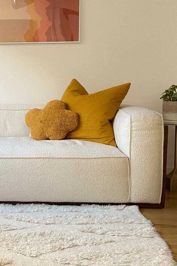 CUSHION CLOUD MUSTARD Little Wonder & Co