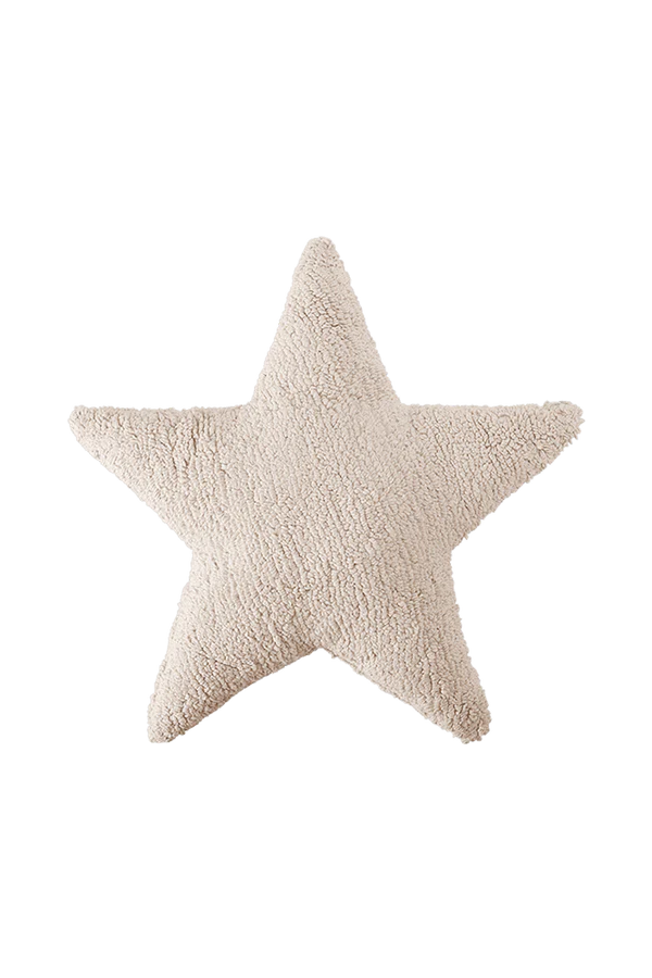 CUSHION STAR BEIGE Little Wonder & Co