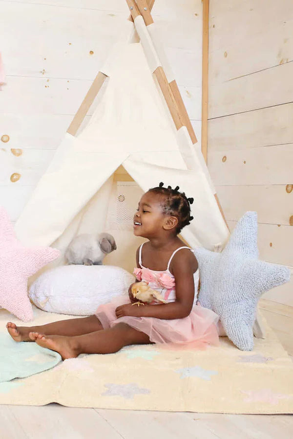 CUSHION STAR BLUE Little Wonder & Co