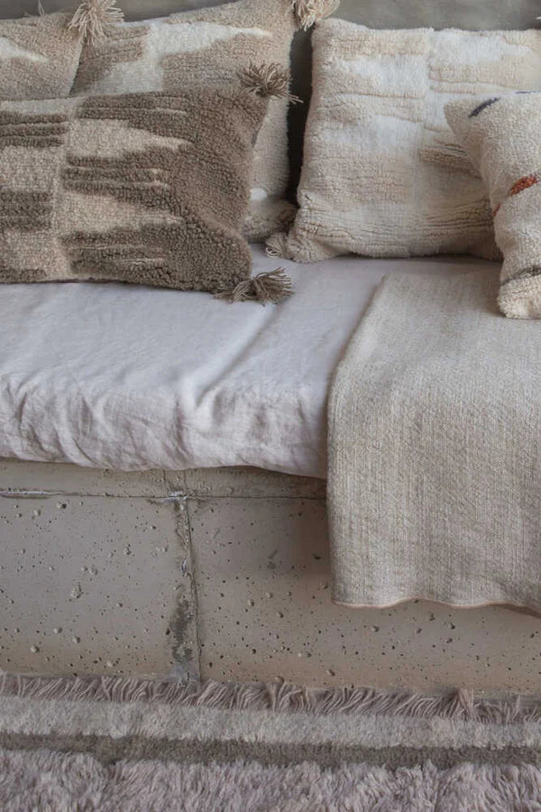 CUSHION ZAGROS BROWN-SEASHELL Little Wonder & Co