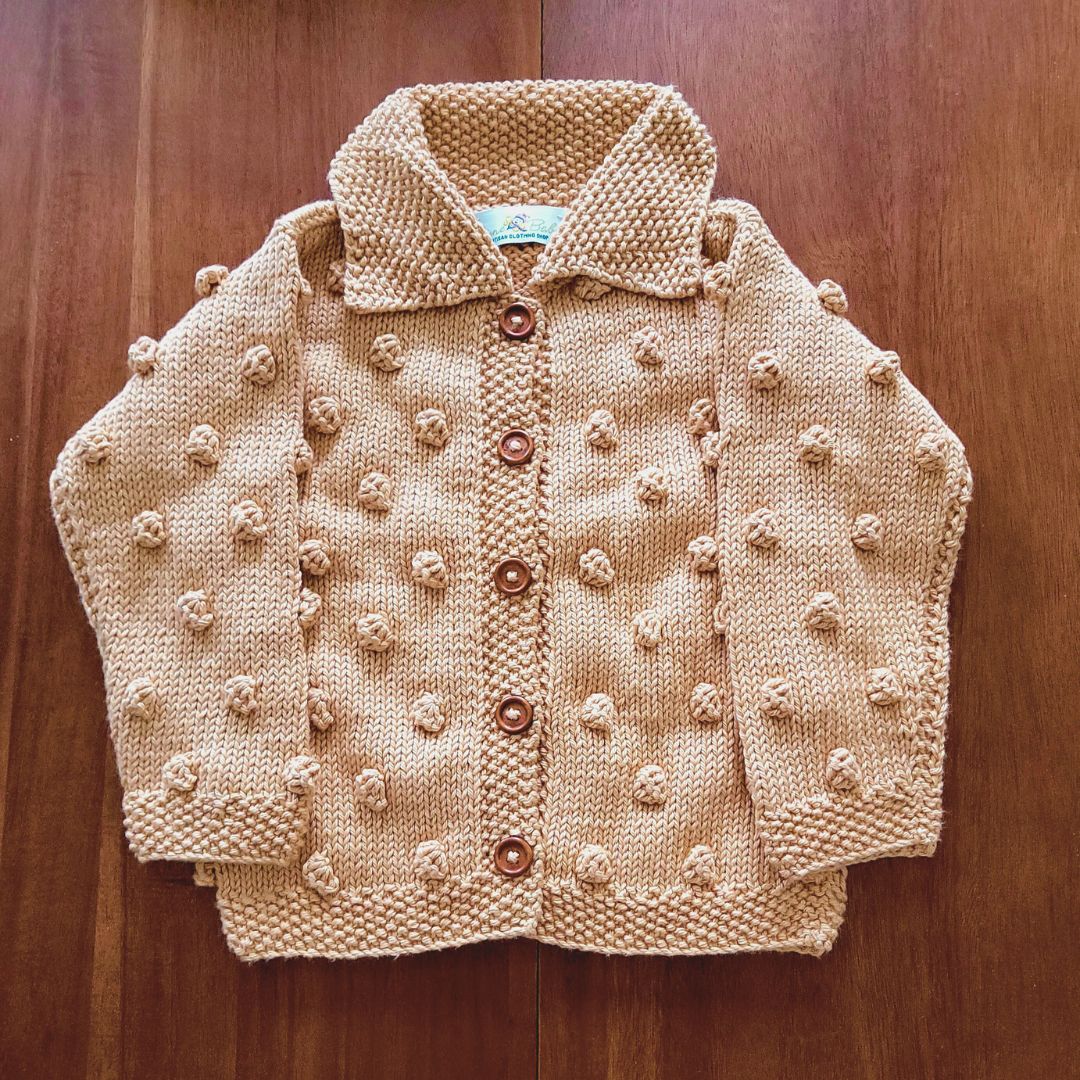 Carrie Cardigan - Popcorn Knit Baby Cardigan