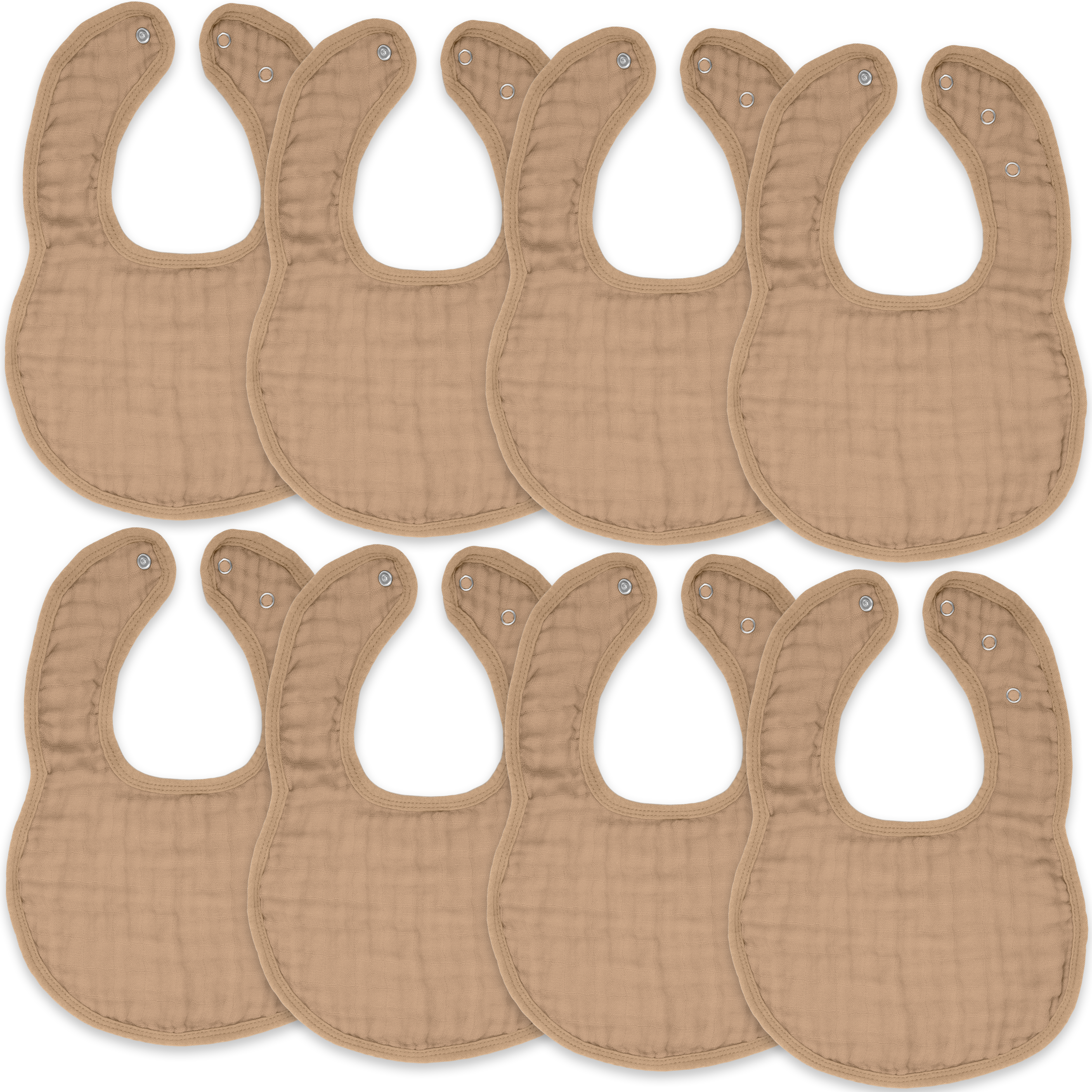 Muslin Bibs in Cedar