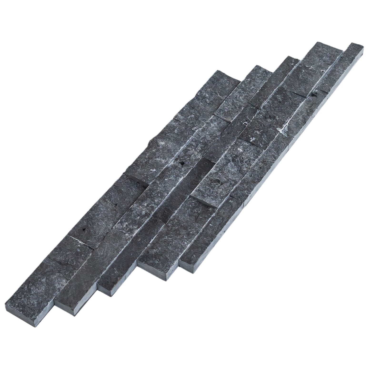 Charcoal Cambria Ledger 3D Panel 6.8"x20.8" Split-face Natural Marble Wall Tile - Belair Collection