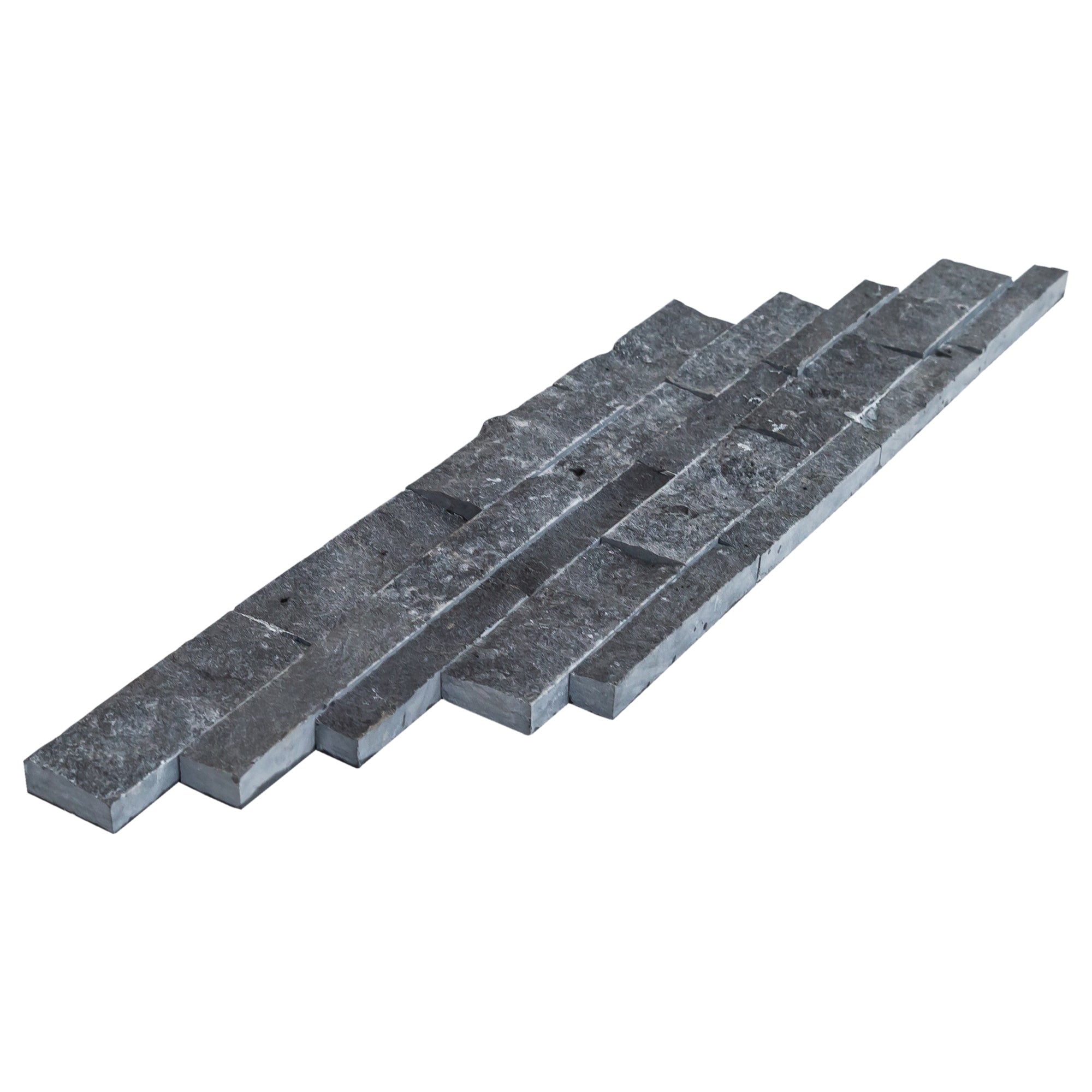 Charcoal Cambria Ledger 3D Panel 6.8"x20.8" Split-face Natural Marble Wall Tile - Belair Collection