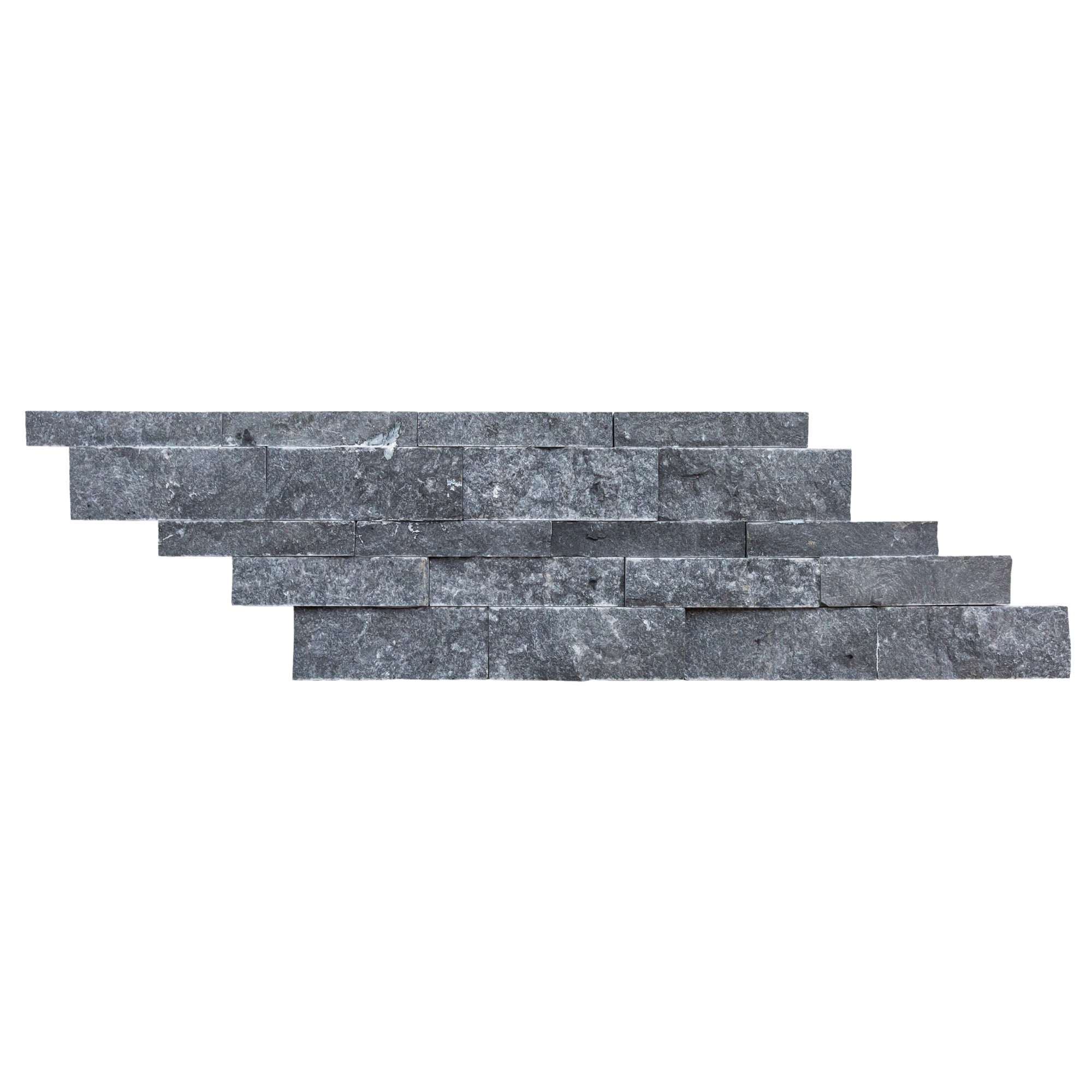 Charcoal Cambria Ledger 3D Panel 6.8"x20.8" Split-face Natural Marble Wall Tile - Belair Collection