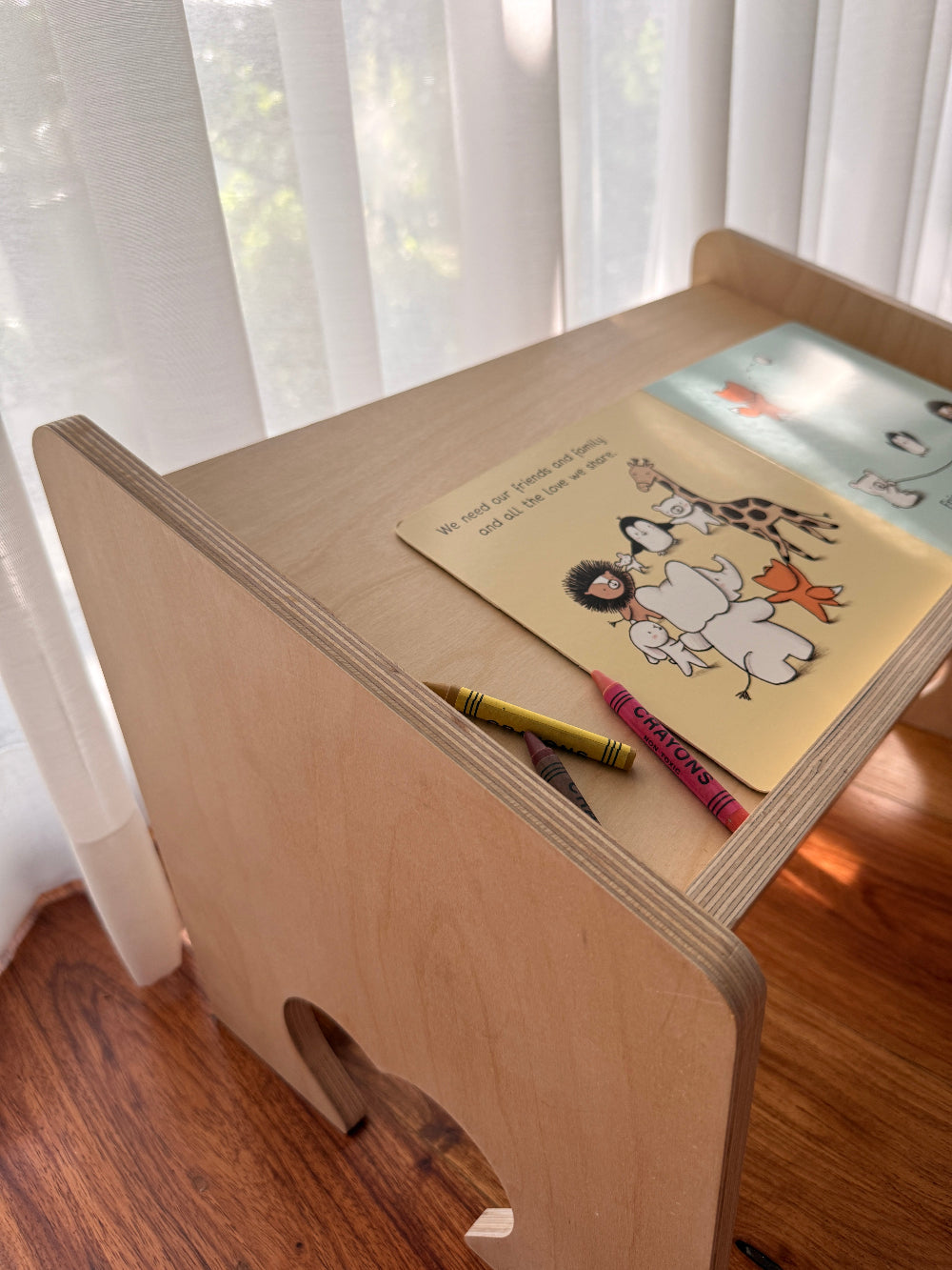Children's Lap Desk in Natural Birch | Montessori Floor Table