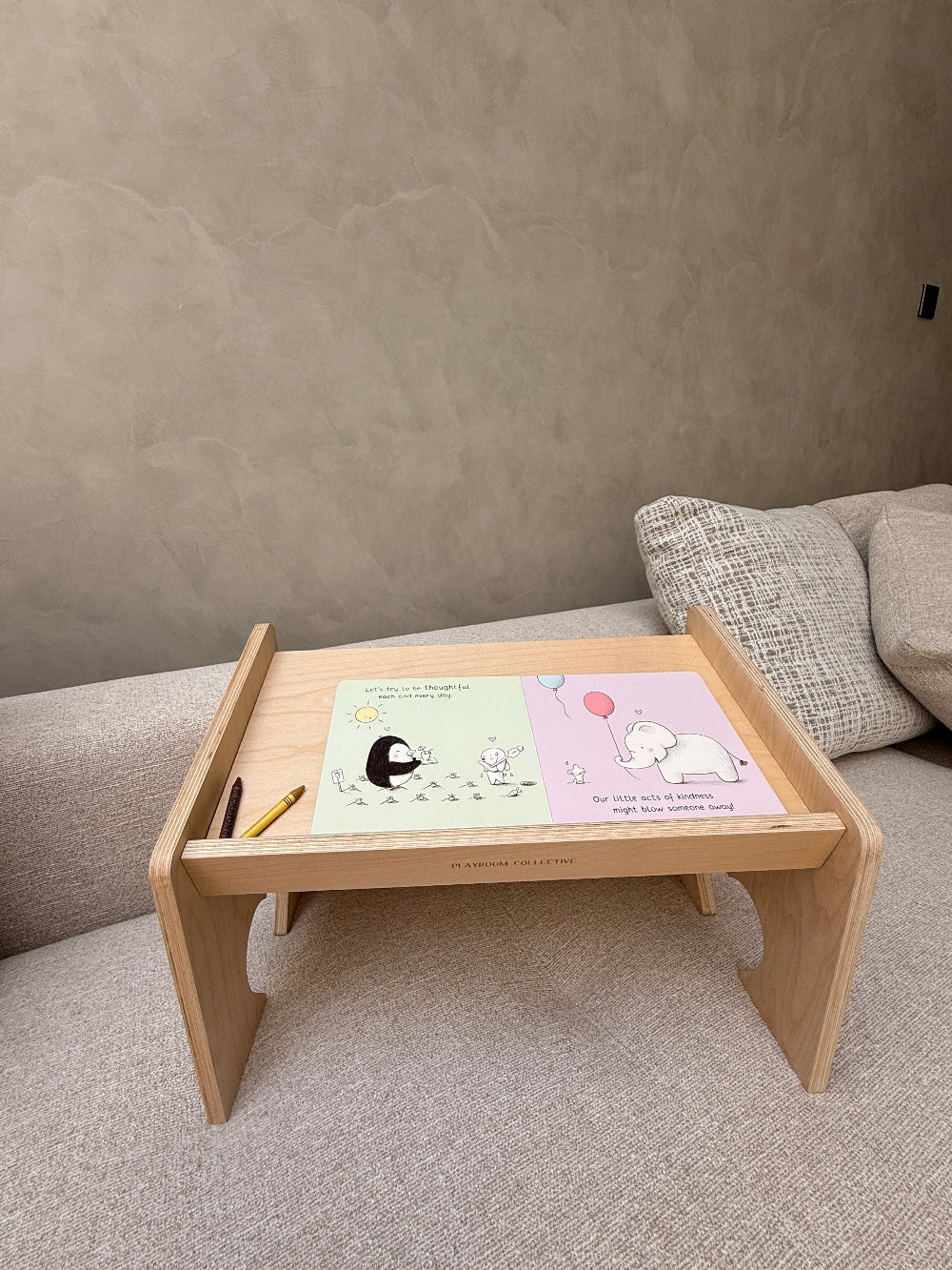 Children's Lap Desk in Natural Birch | Montessori Floor Table