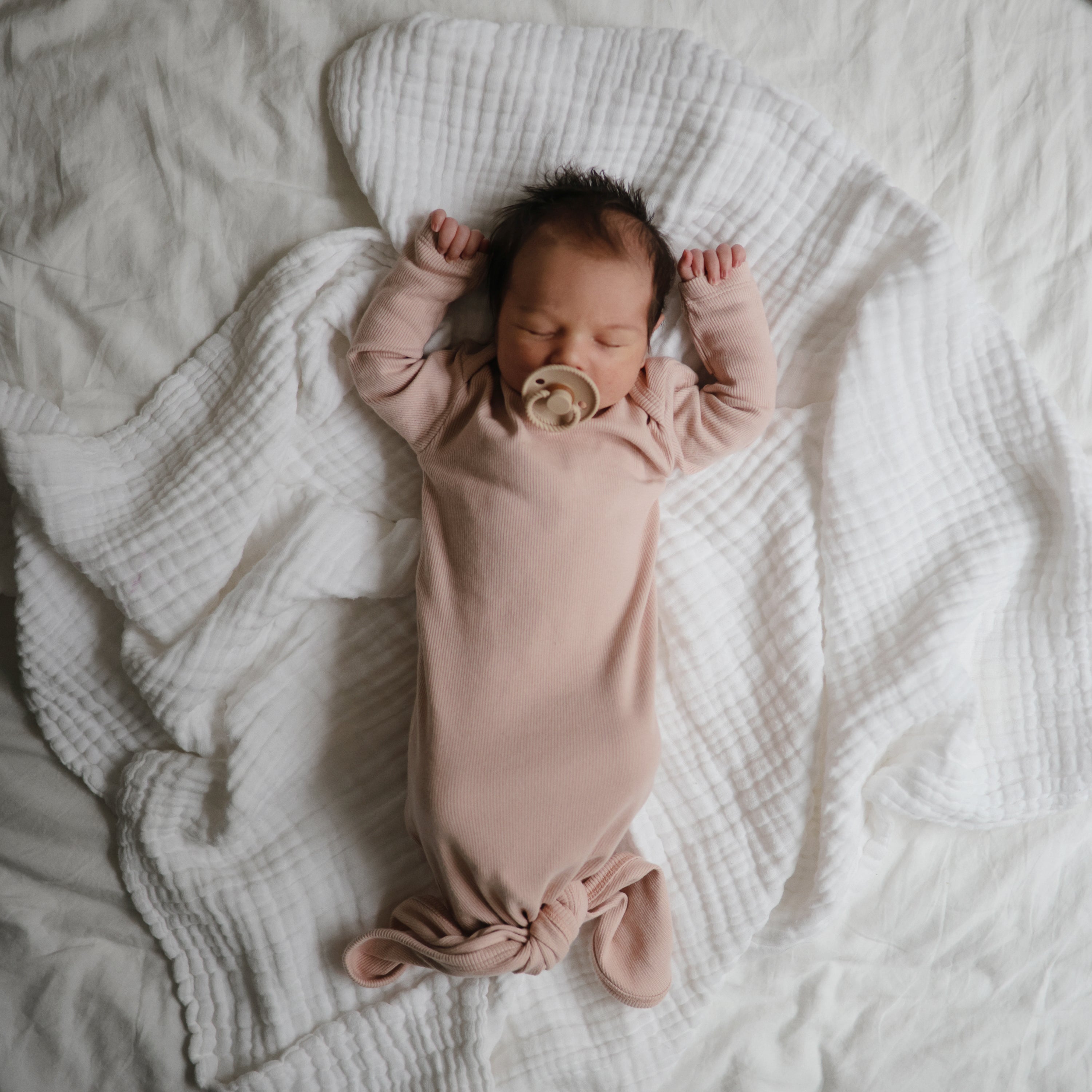 FRIGG Rope Natural Rubber Pacifier 2-Pack