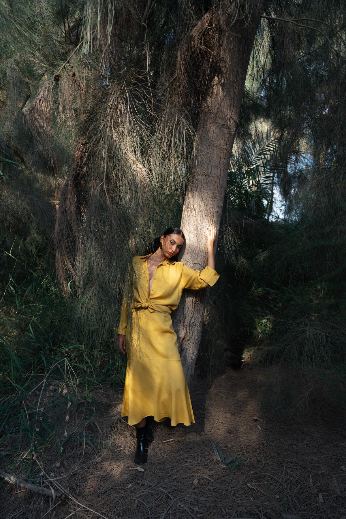 Tencel Button Up - Honey