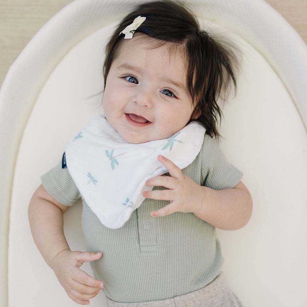 Dragonfly Oh So Soft Muslin Bandana Bib Bib Bebe au Lait