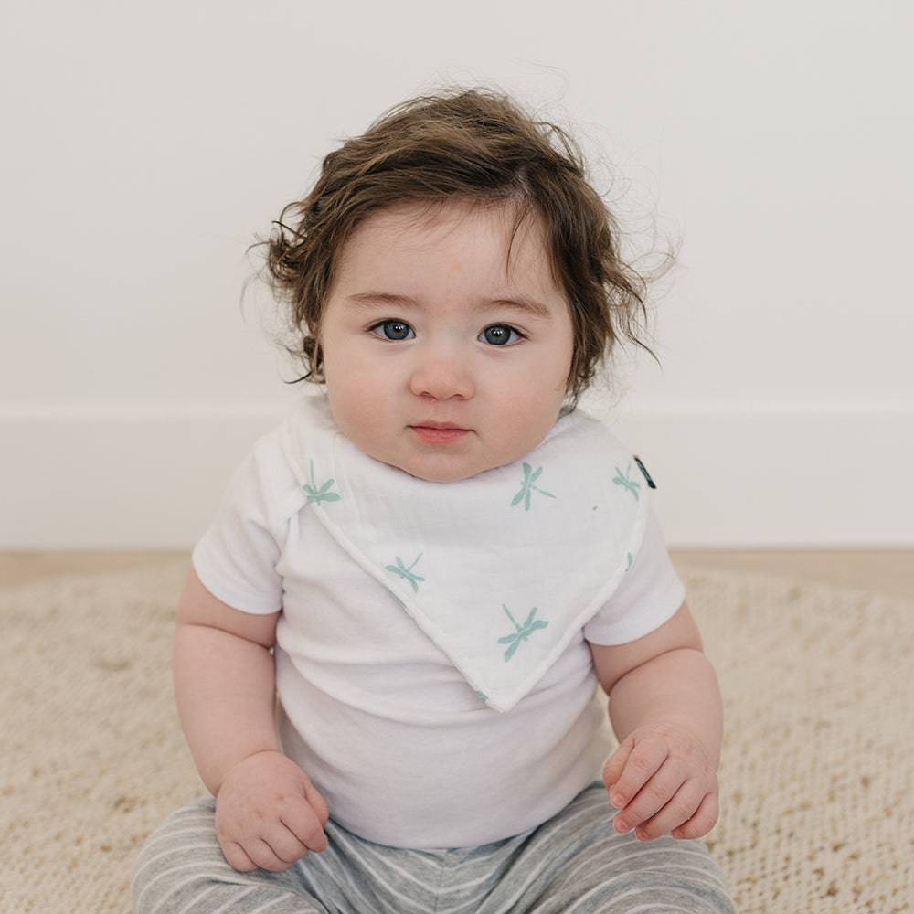 Dragonfly Oh So Soft Muslin Bandana Bib Bib Bebe au Lait