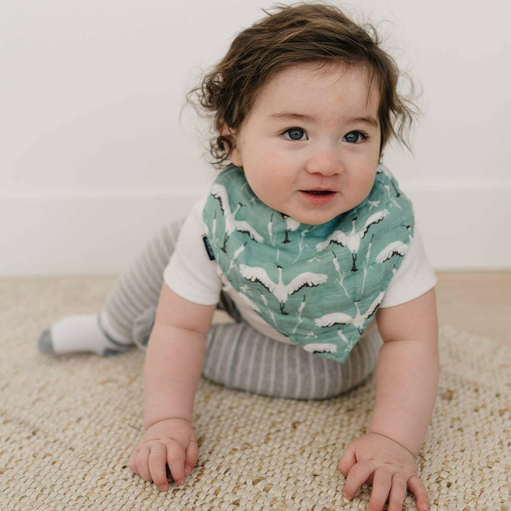 Crane Oh So Soft Muslin Bandana Bib Bib Bebe au Lait
