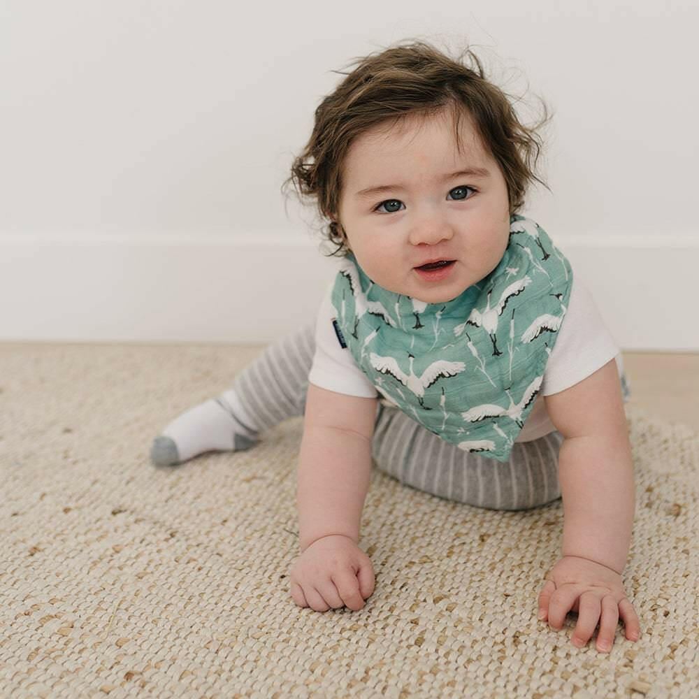 Crane Oh So Soft Muslin Bandana Bib Bib Bebe au Lait