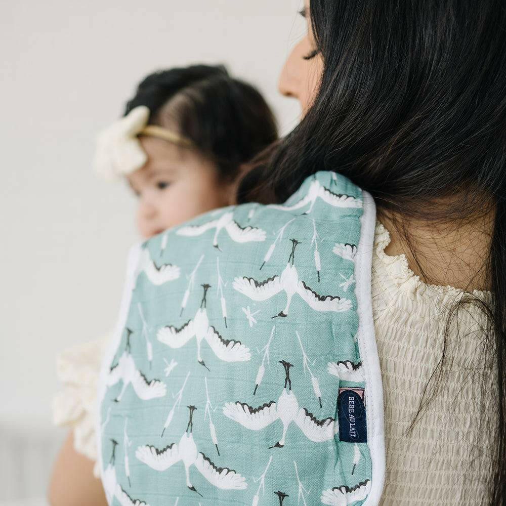 Crane + Dragonfly Oh So Soft Muslin Burp Cloths Set Burp Cloths Bebe au Lait
