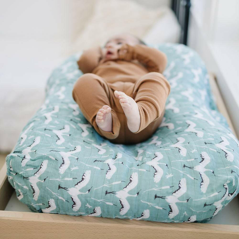 Crane Oh So Soft Muslin Changing Pad Cover Changing Pad Cover Bebe au Lait