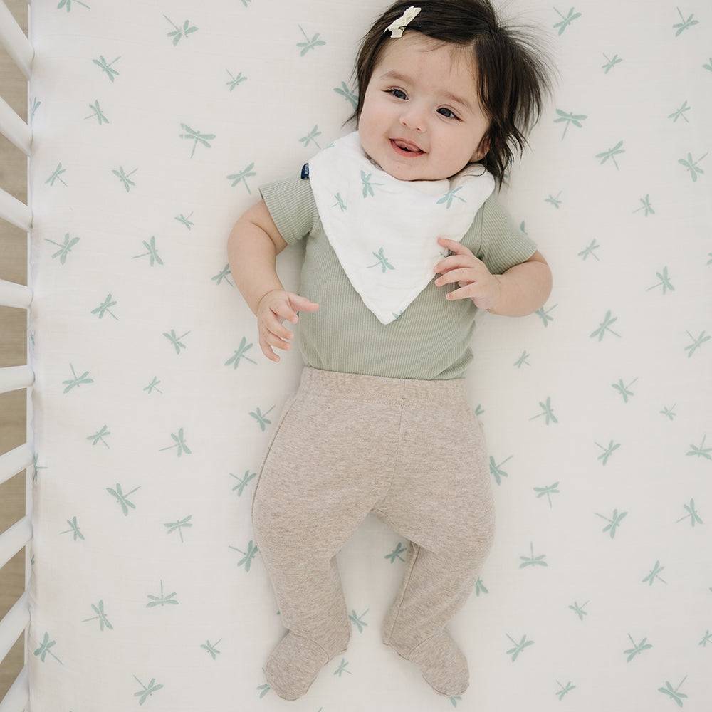 Dragonfly Oh So Soft Muslin Crib Sheet Crib Sheet Bebe au Lait