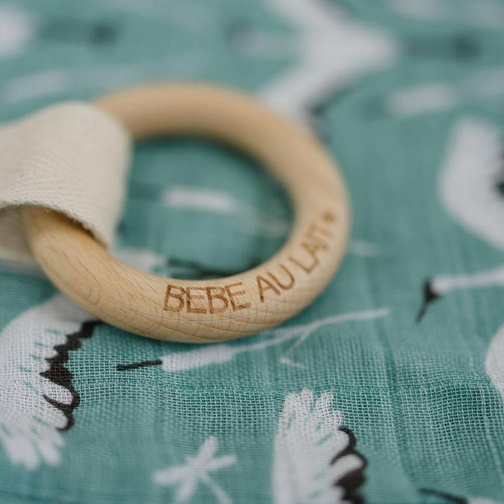 Crane Oh So Soft Muslin Teether Blanket Teether Blanket Bebe au Lait