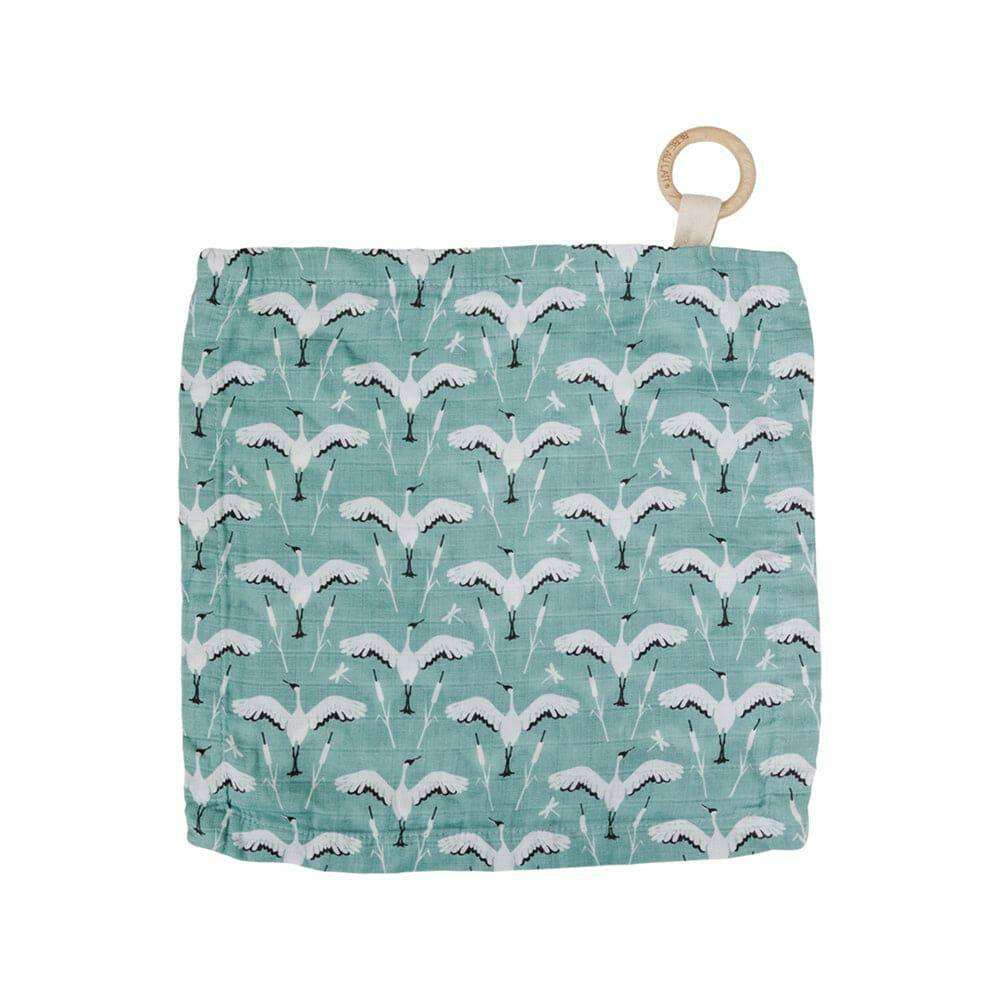 Crane Oh So Soft Muslin Teether Blanket Teether Blanket Bebe au Lait