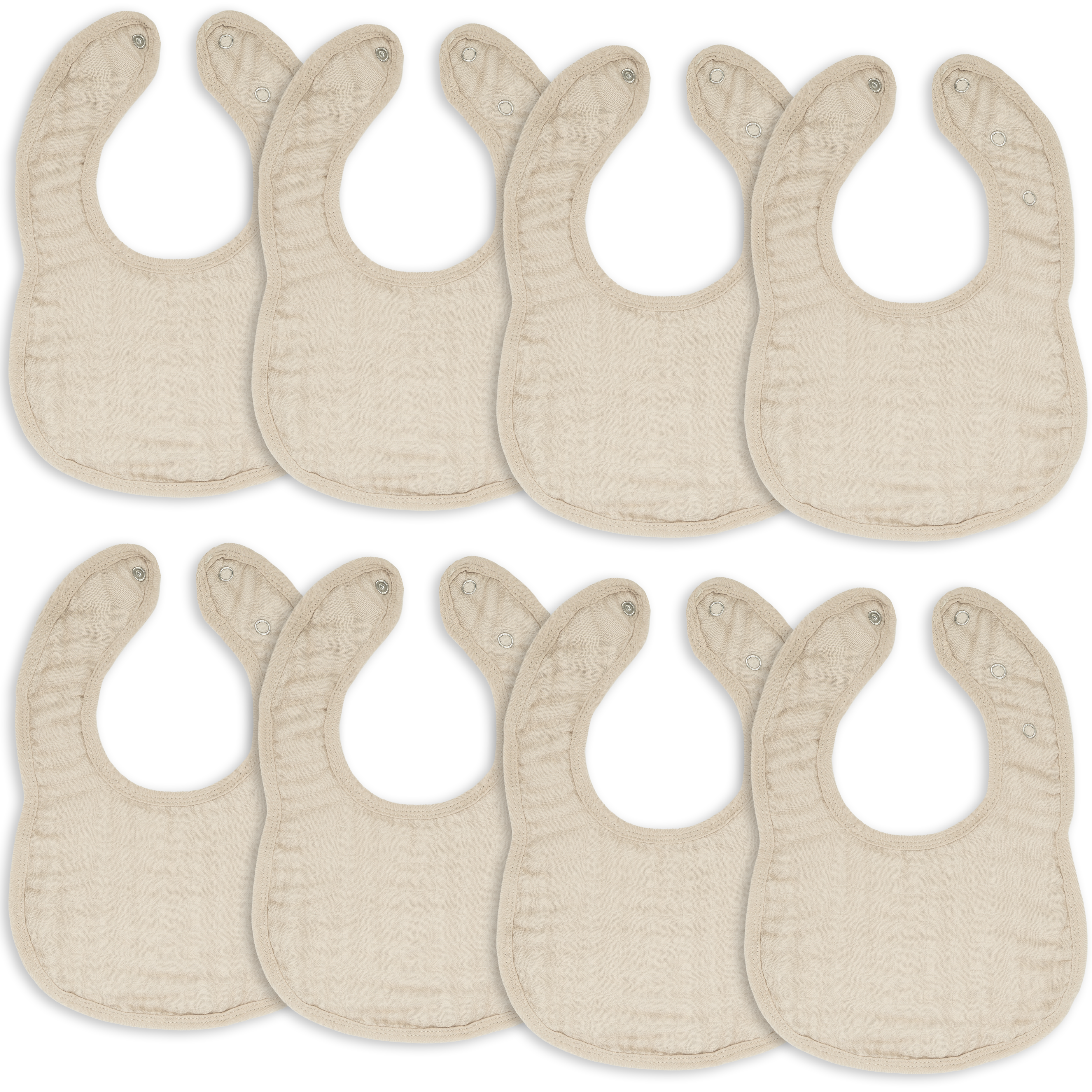 Muslin Bibs in Sand