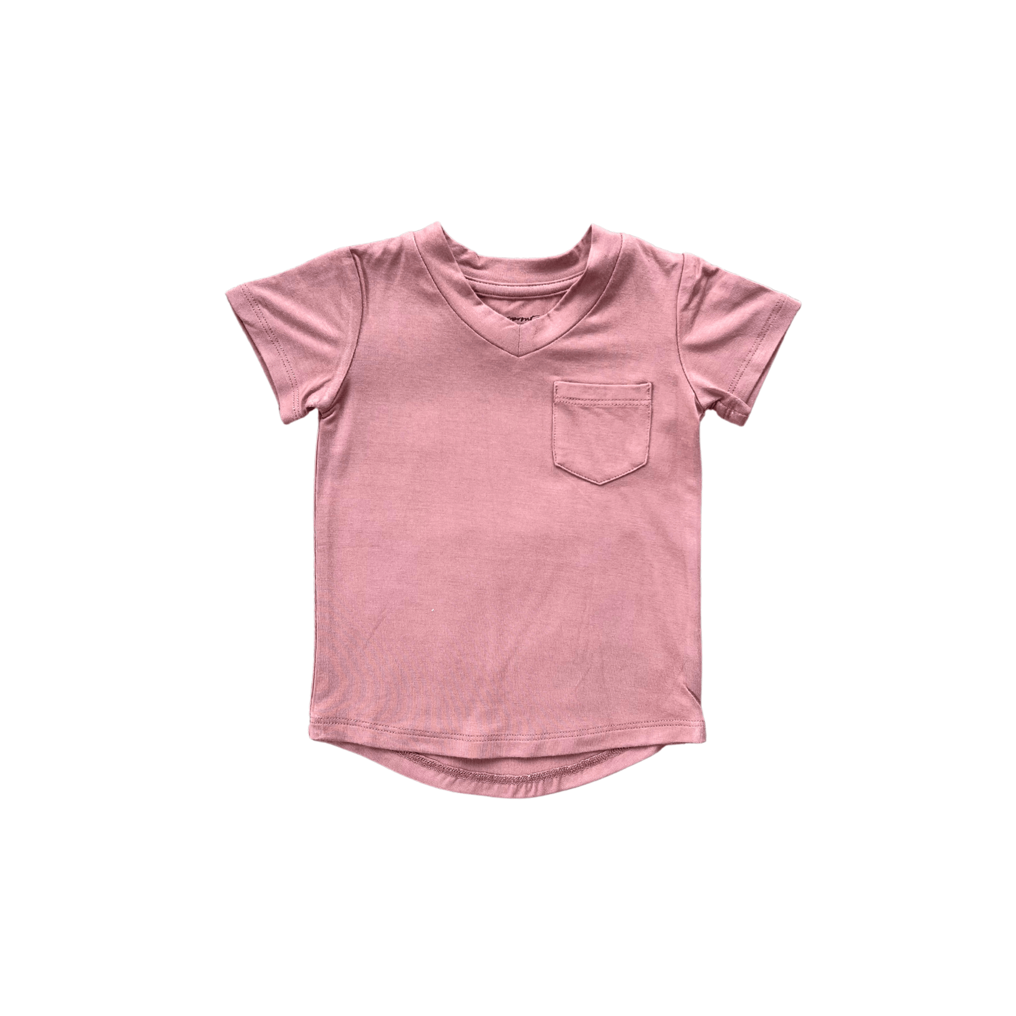 Girl's V-Neck Pocket Tee