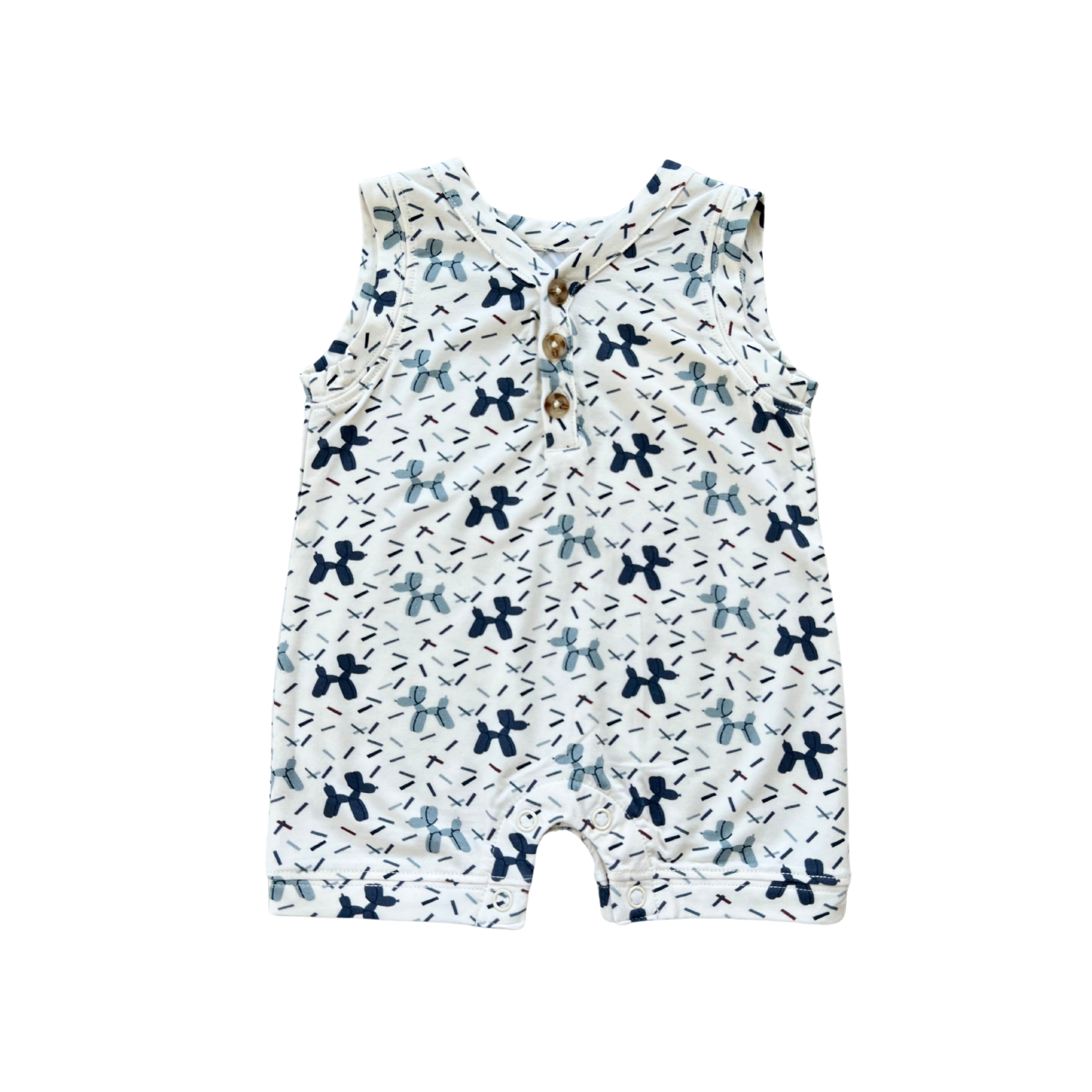 Boy's Sleeveless Romper