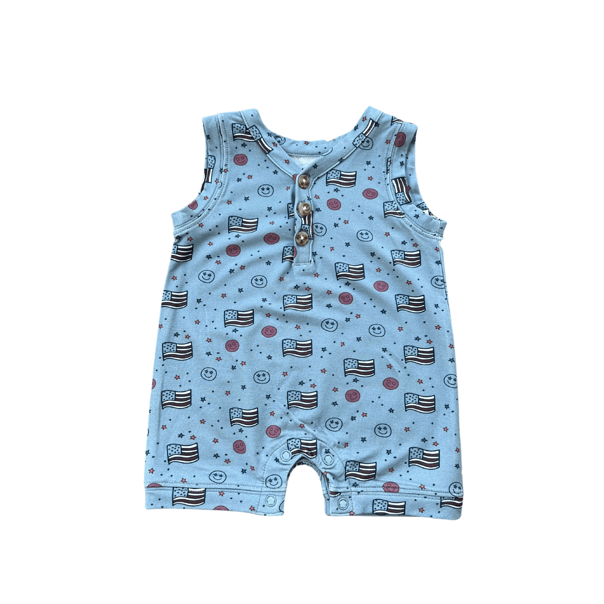 Baby Boy Sleeveless Romper