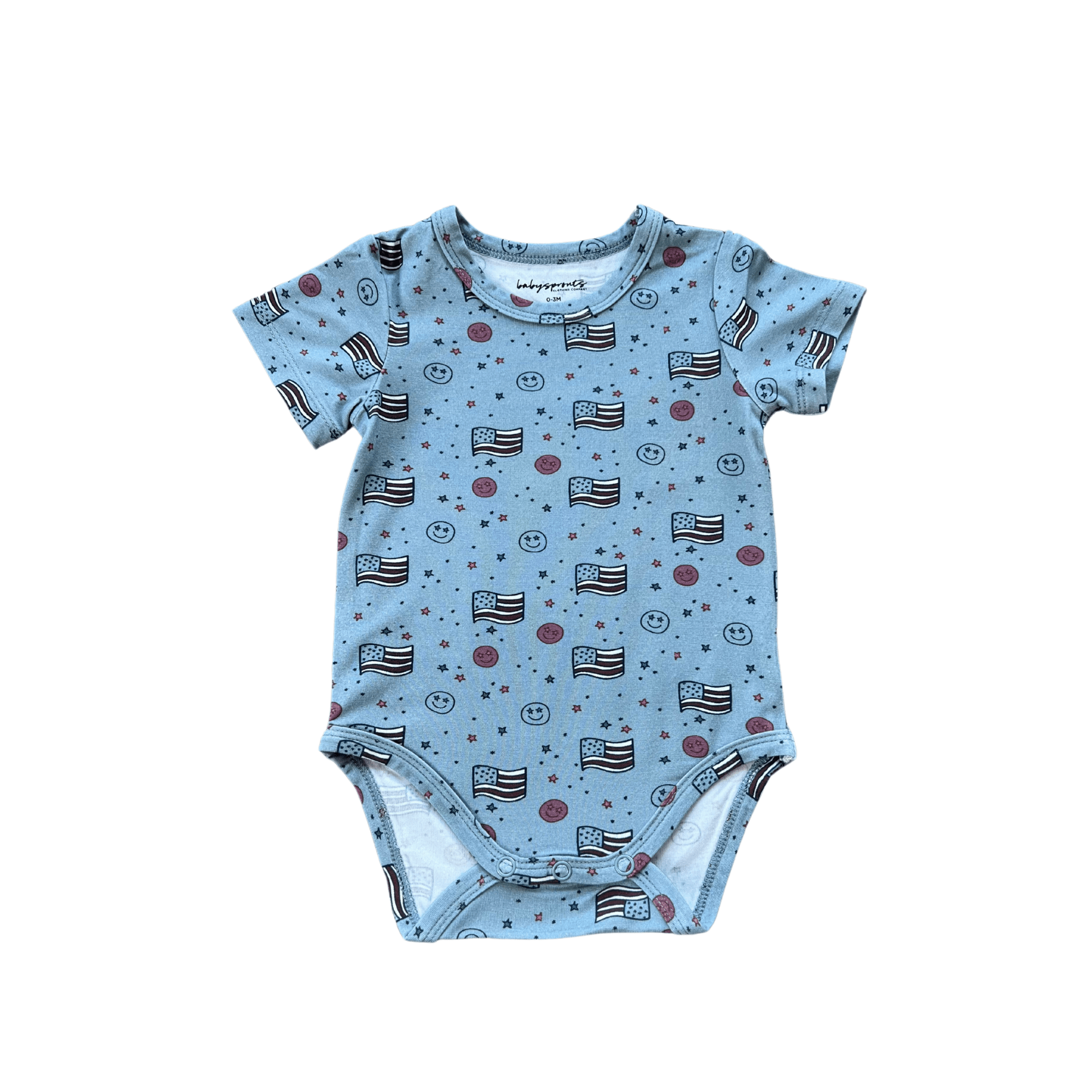 Baby Boy Short Sleeve Bodysuit