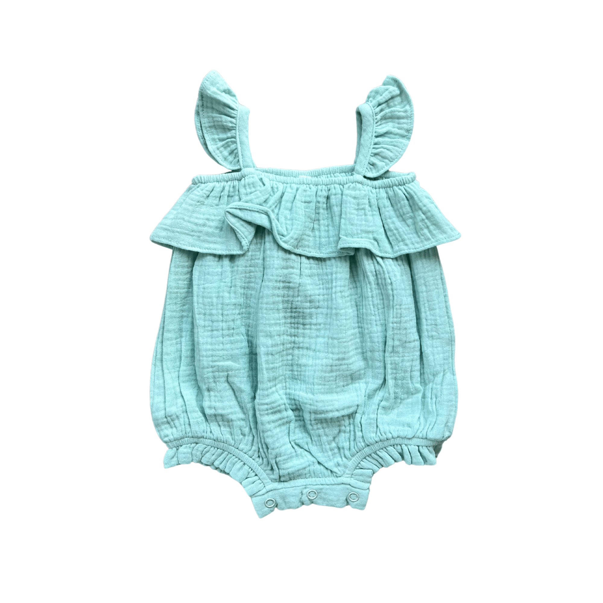 Baby Girl Gauze Bubble Romper
