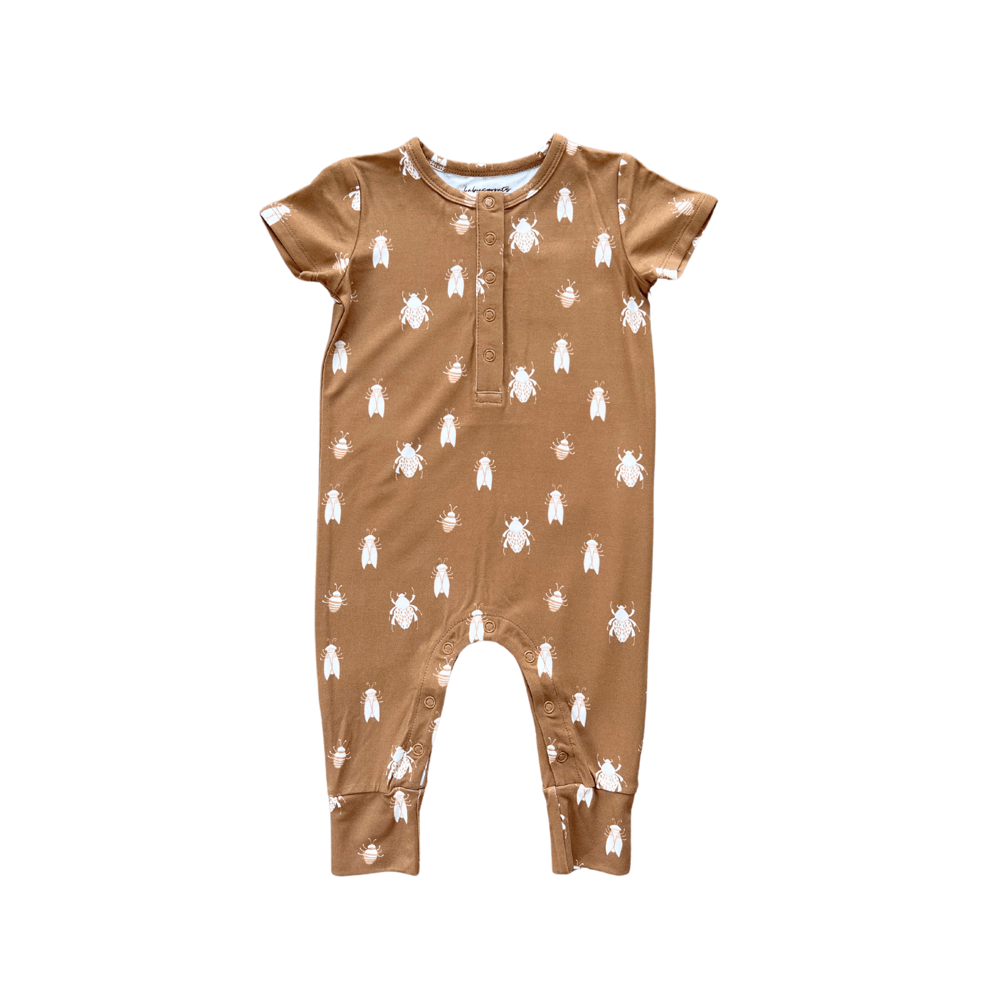 Baby Boy Short Sleeve Henley Romper