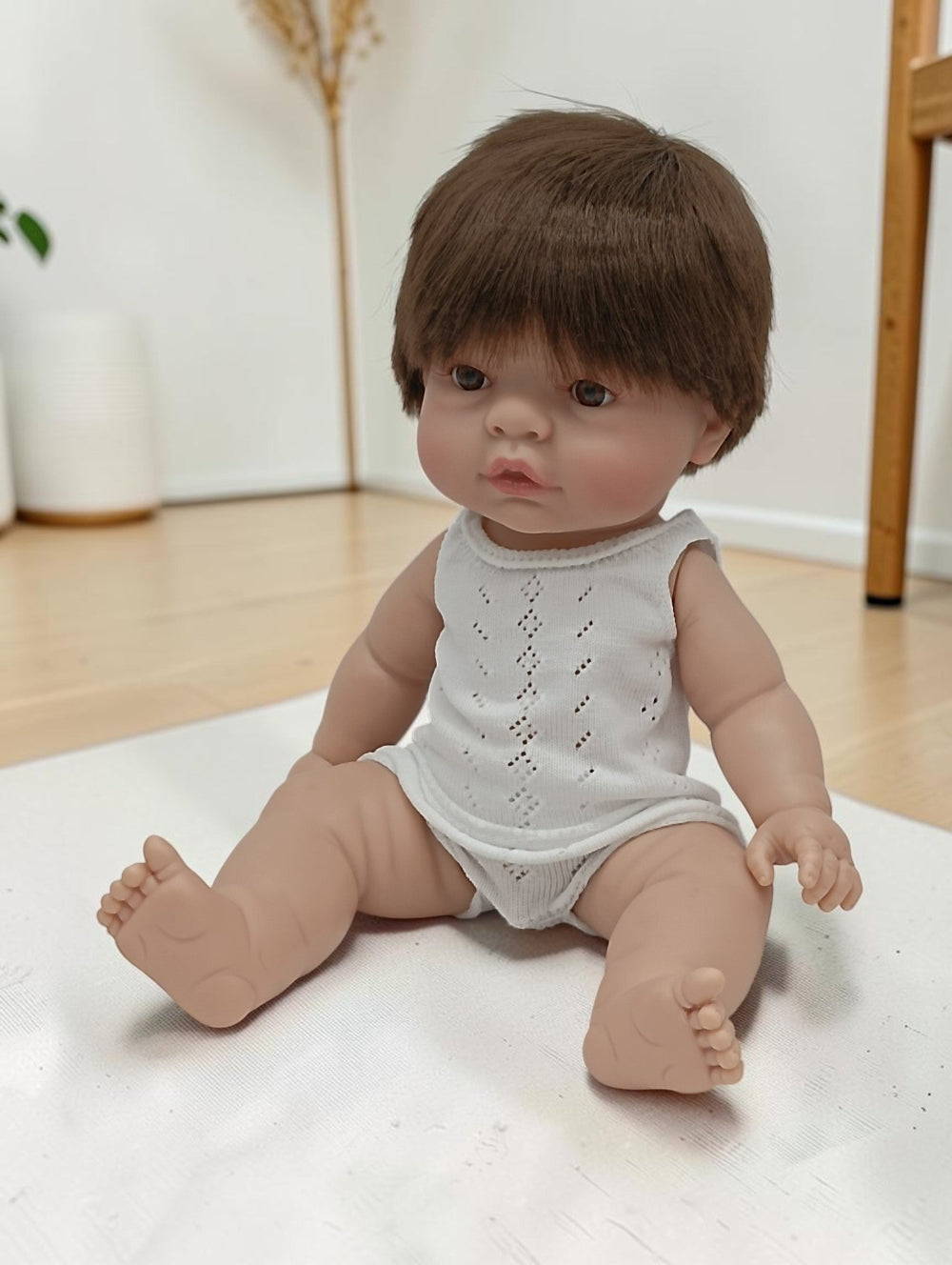 Bebenita 14" Baby Boy Doll - Cruz | Unscented & Fully Clothed