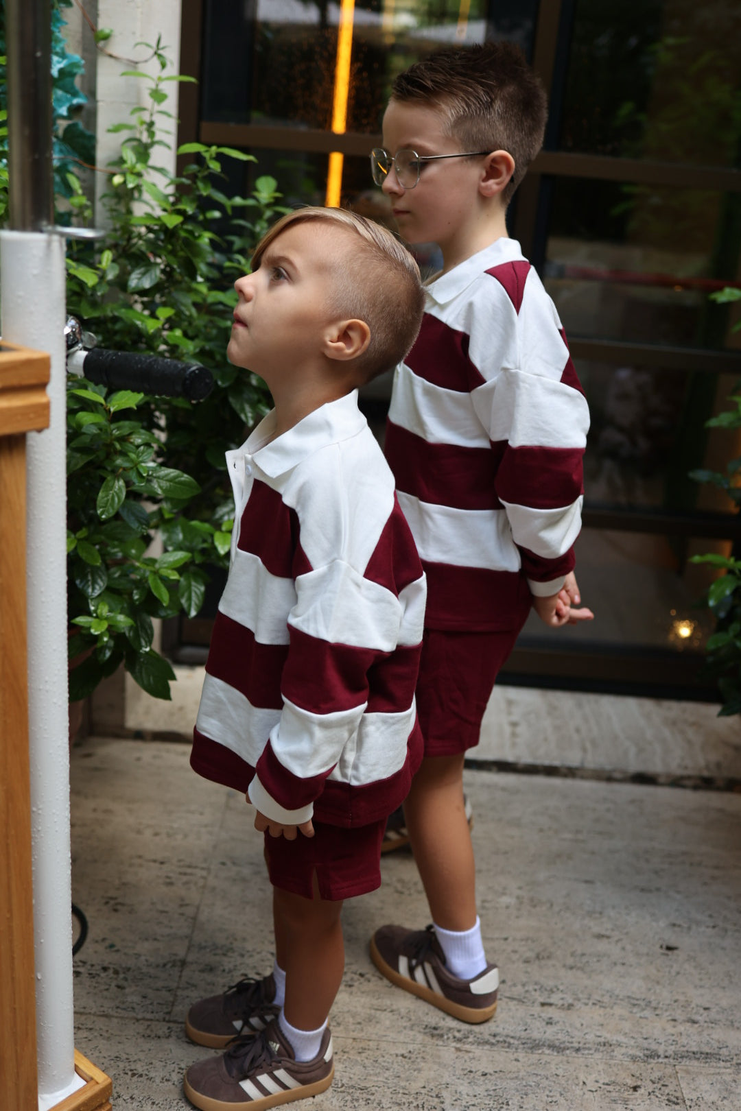 Child Terry Shorts | Deep Cranberry