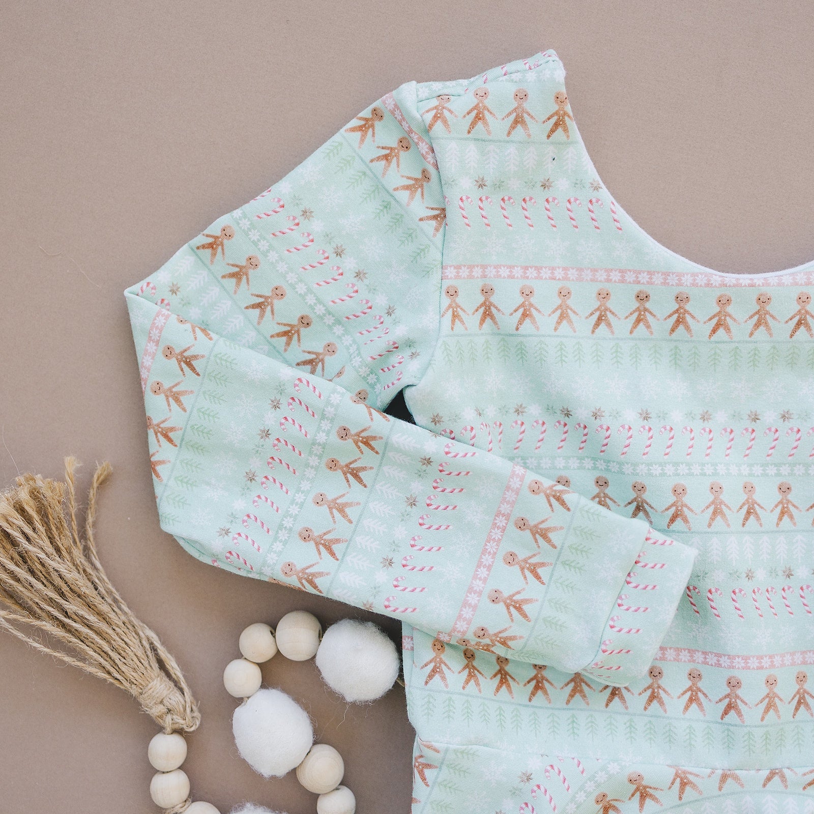Winter Fair Isle Long Sleeve Peplum Top Tops doodle & jack