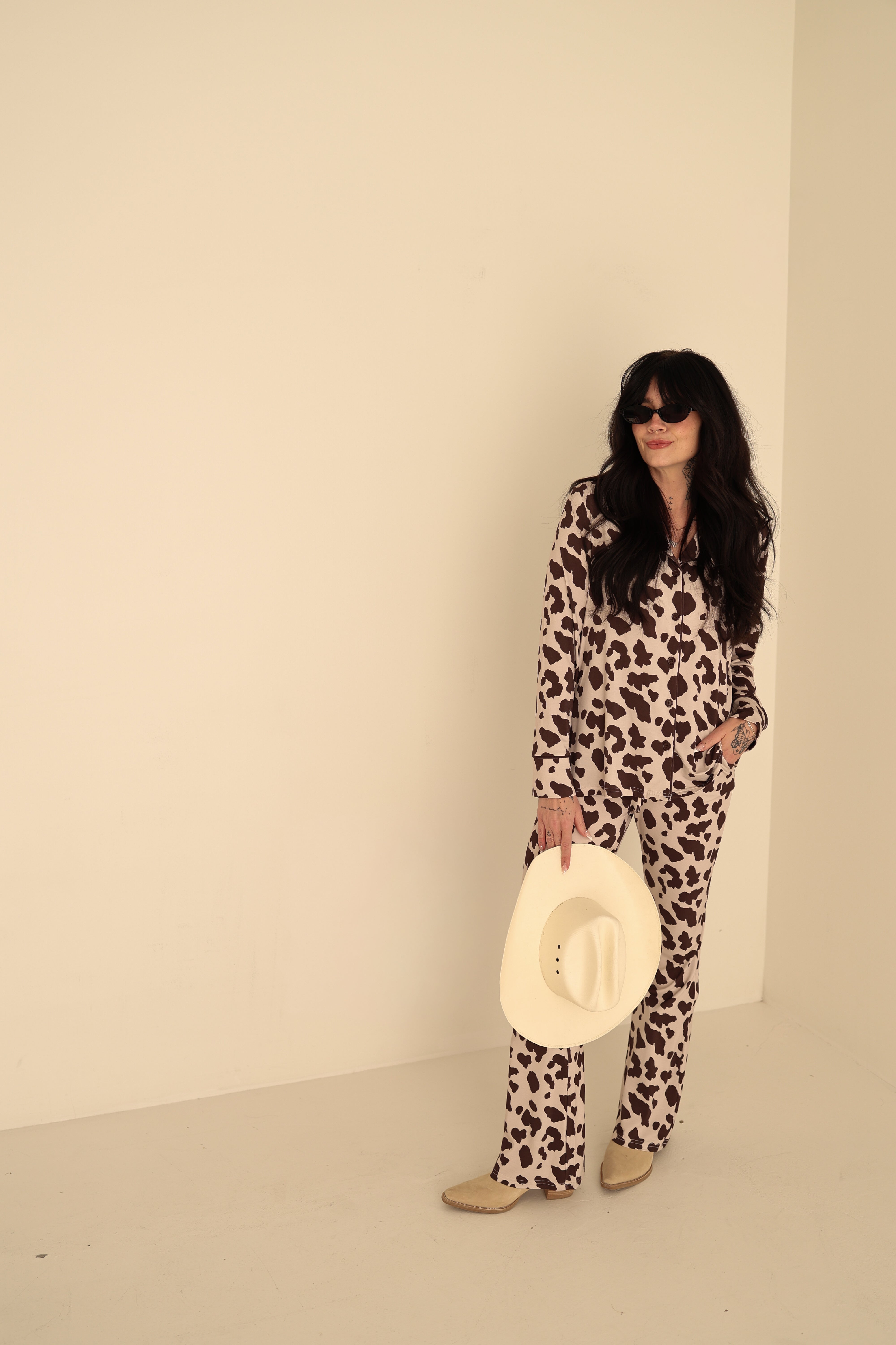 Women's Bamboo Button Up Lounge Set | Moo!