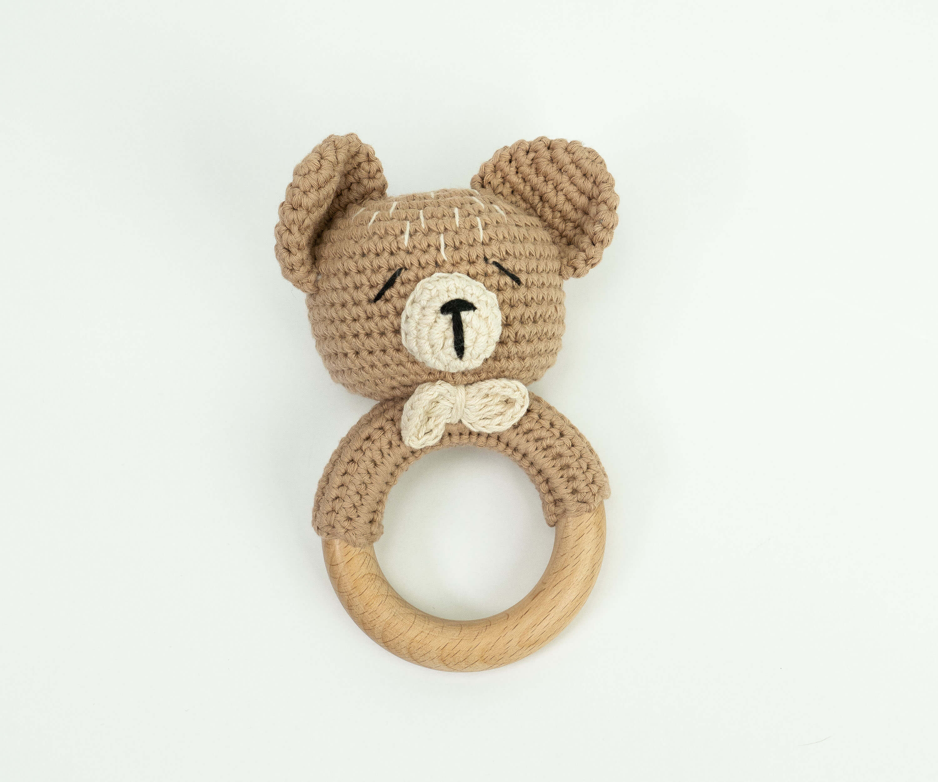 Animal Wooden Rattle Teether