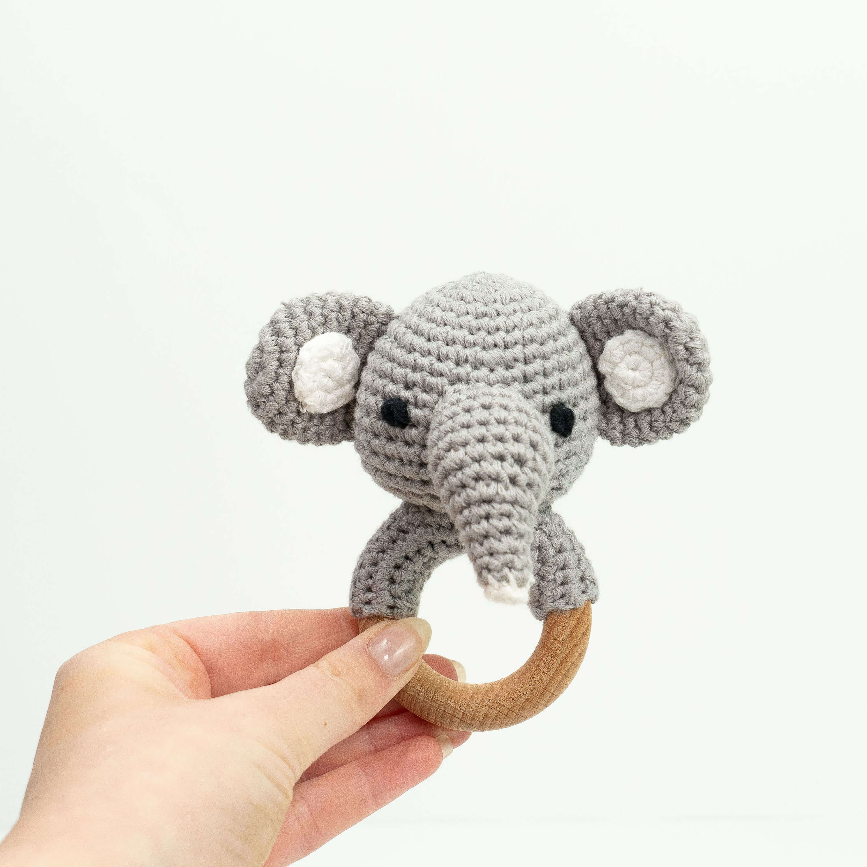 Animal Wooden Rattle Teether