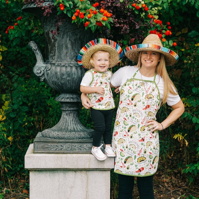 Taco Party Apron - fits sizes youth small through adult 2XL BapronBaby