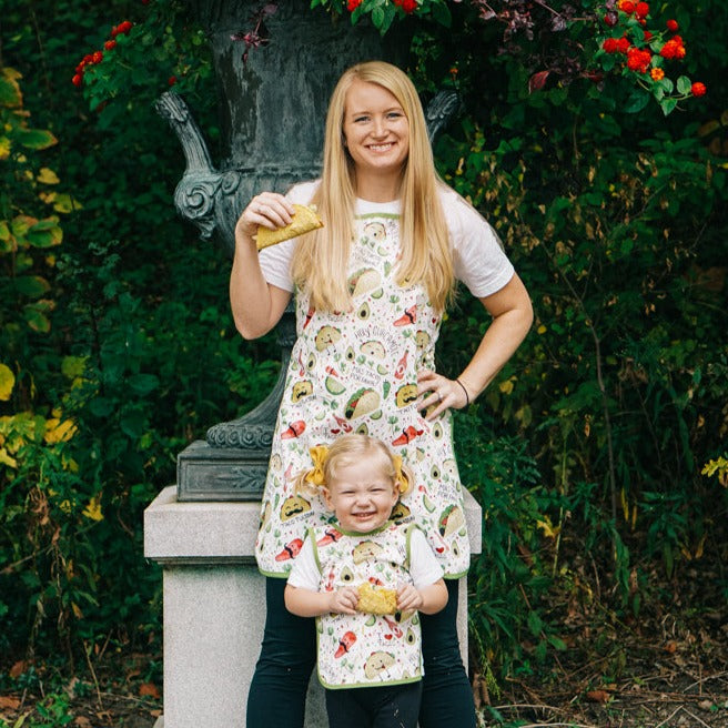 Taco Party Apron - fits sizes youth small through adult 2XL BapronBaby