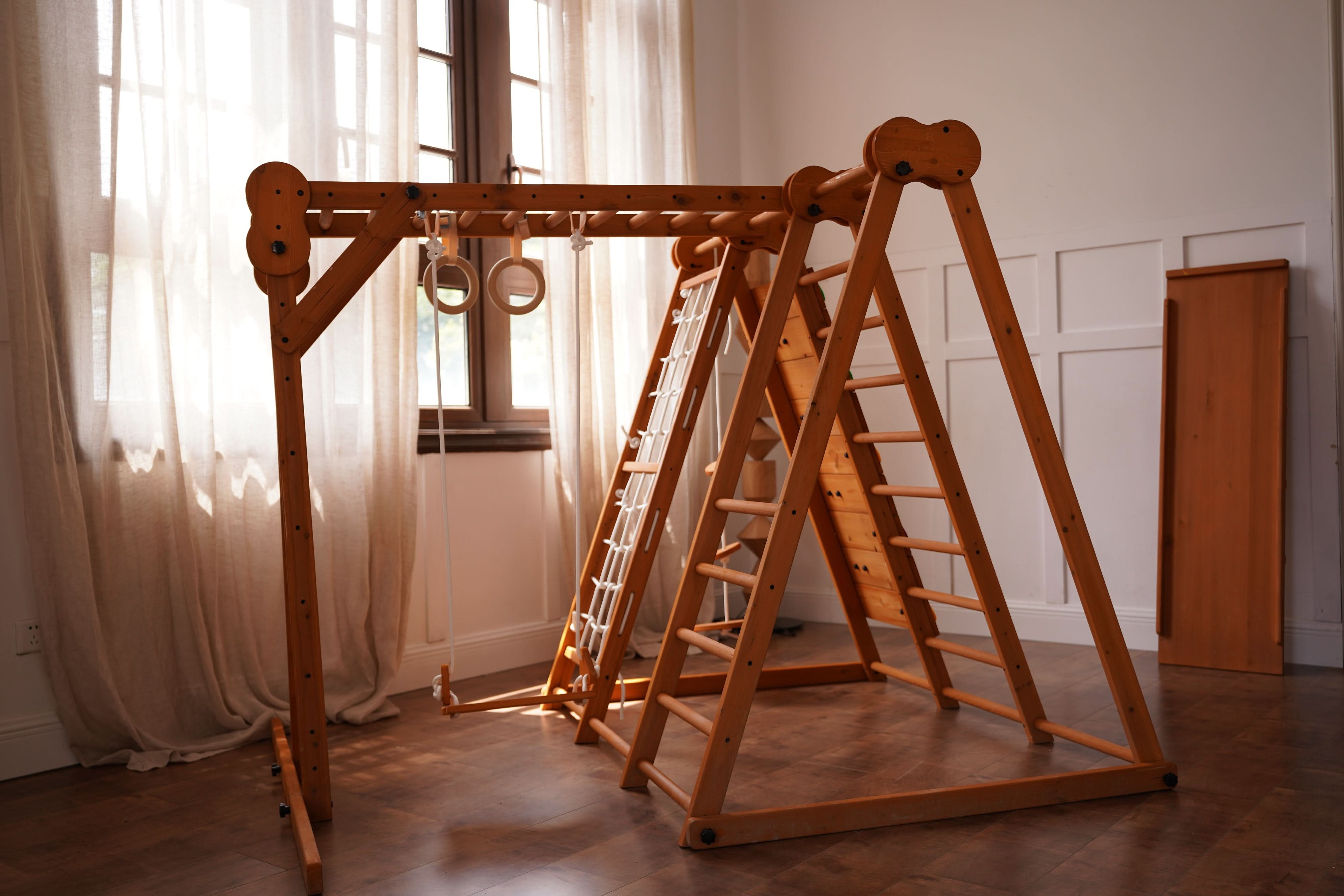 Chestnut | Outdoor & Indoor Foldable Jungle Gym