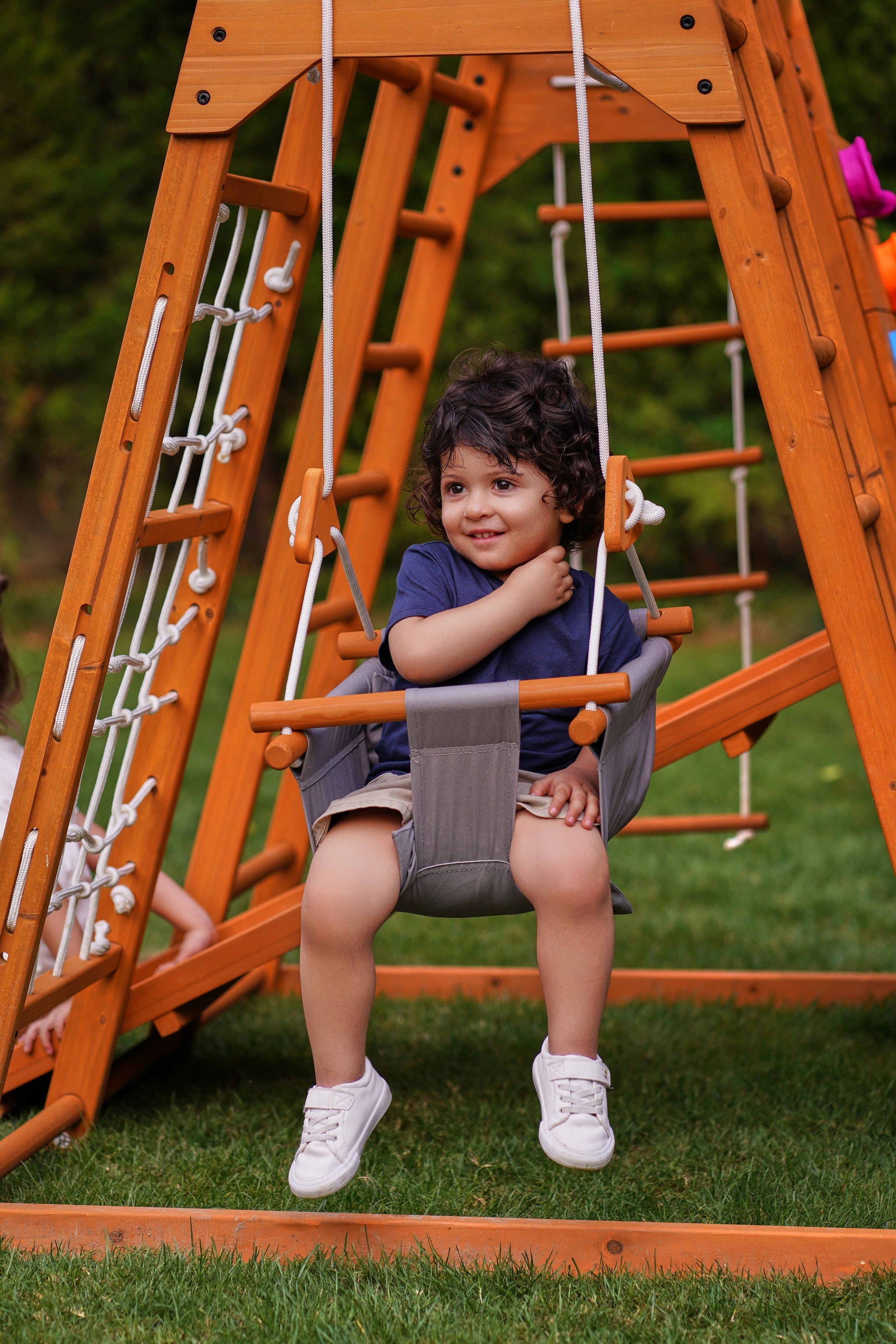 Magnolia - Outdoor and Indoor - Real Wood 7-in-1 Playset Outdoor Avenlur.com