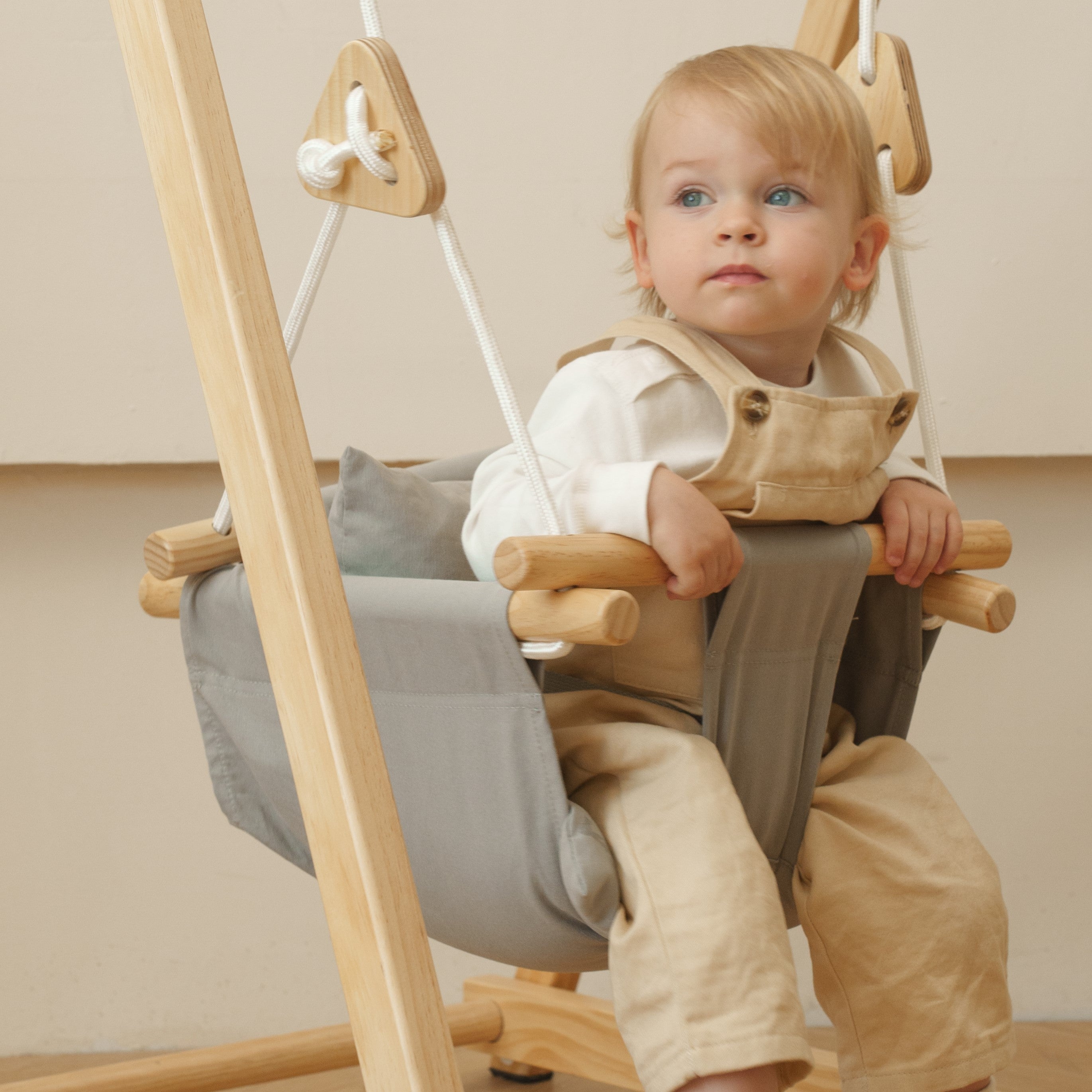 Indoor Baby Swing for all Swingsets Indoor Avenlur.com Gray